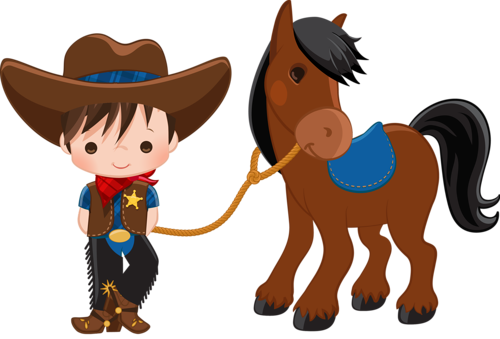 Cowboy Vector Free Transparent Background Png - Vaqueiro Desenho Png (500x339), Png Download