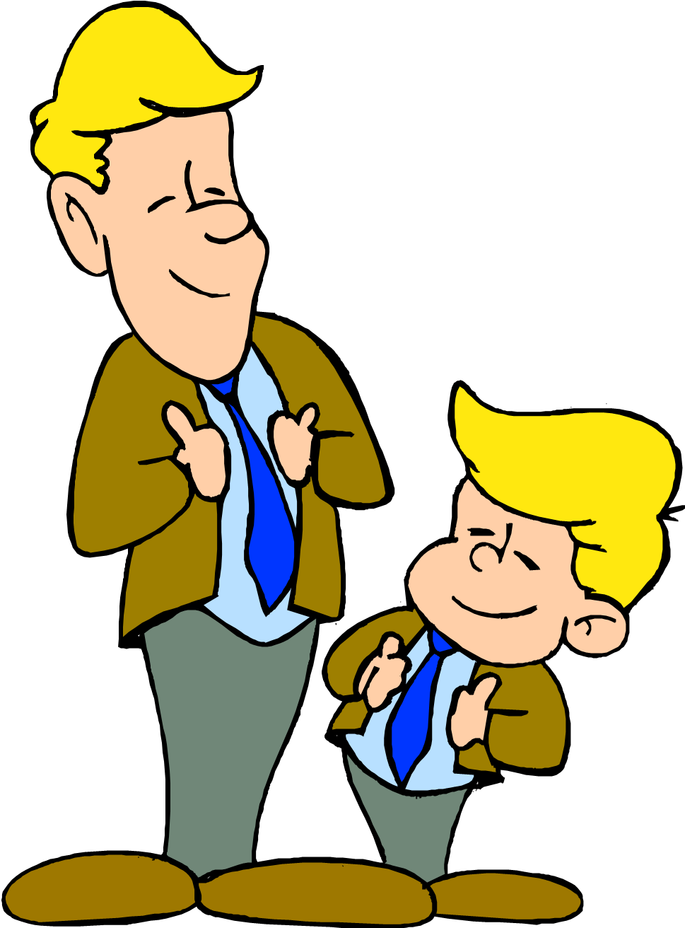 Father And Son Talking Png Transparent Father And Son - Like Father Like Son Clipart (969x1321), Png Download
