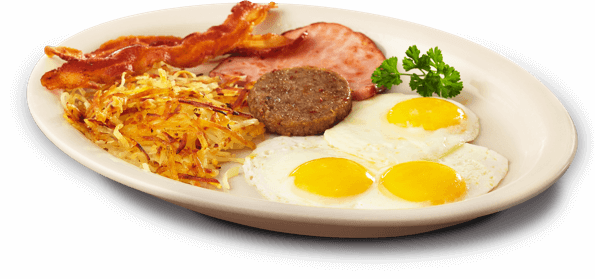 Breakfast Png Png Free - Fried Egg (595x279), Png Download