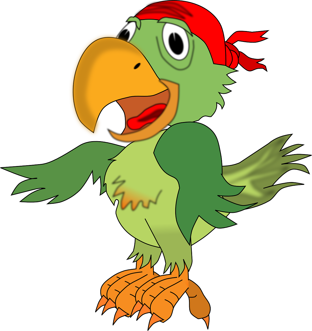 Pirate Parrot Clipart (566x800), Png Download