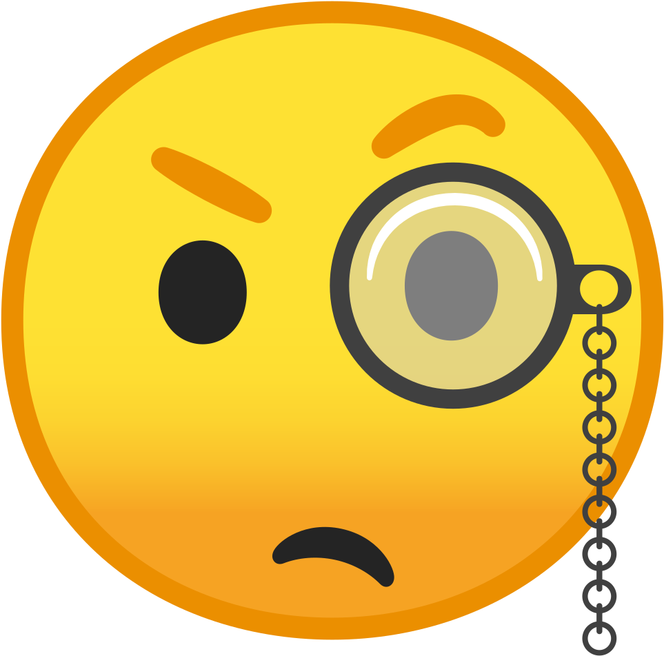 Download Svg Download Png - Smiley Monocle (1024x1024), Png Download