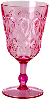 Pink Swirly Acrylic Wine Glass - Fancy Acrylic Wine Glasses (350x350), Png Download