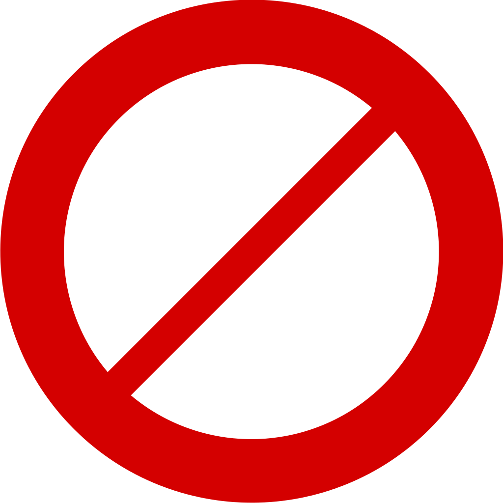No Icon Red - Red No Icon (582x582), Png Download