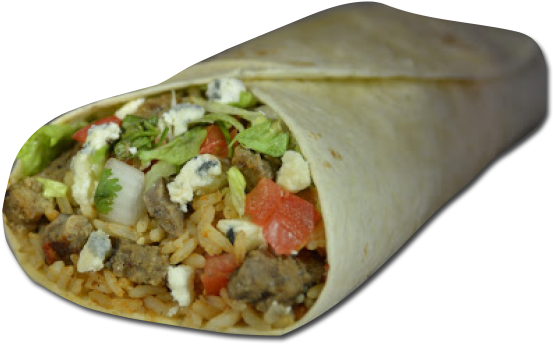 Burrito - Corn Tortilla (564x359), Png Download