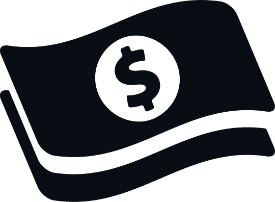 Insurance Sales Openings - Money Icon Black Png (540x396), Png Download