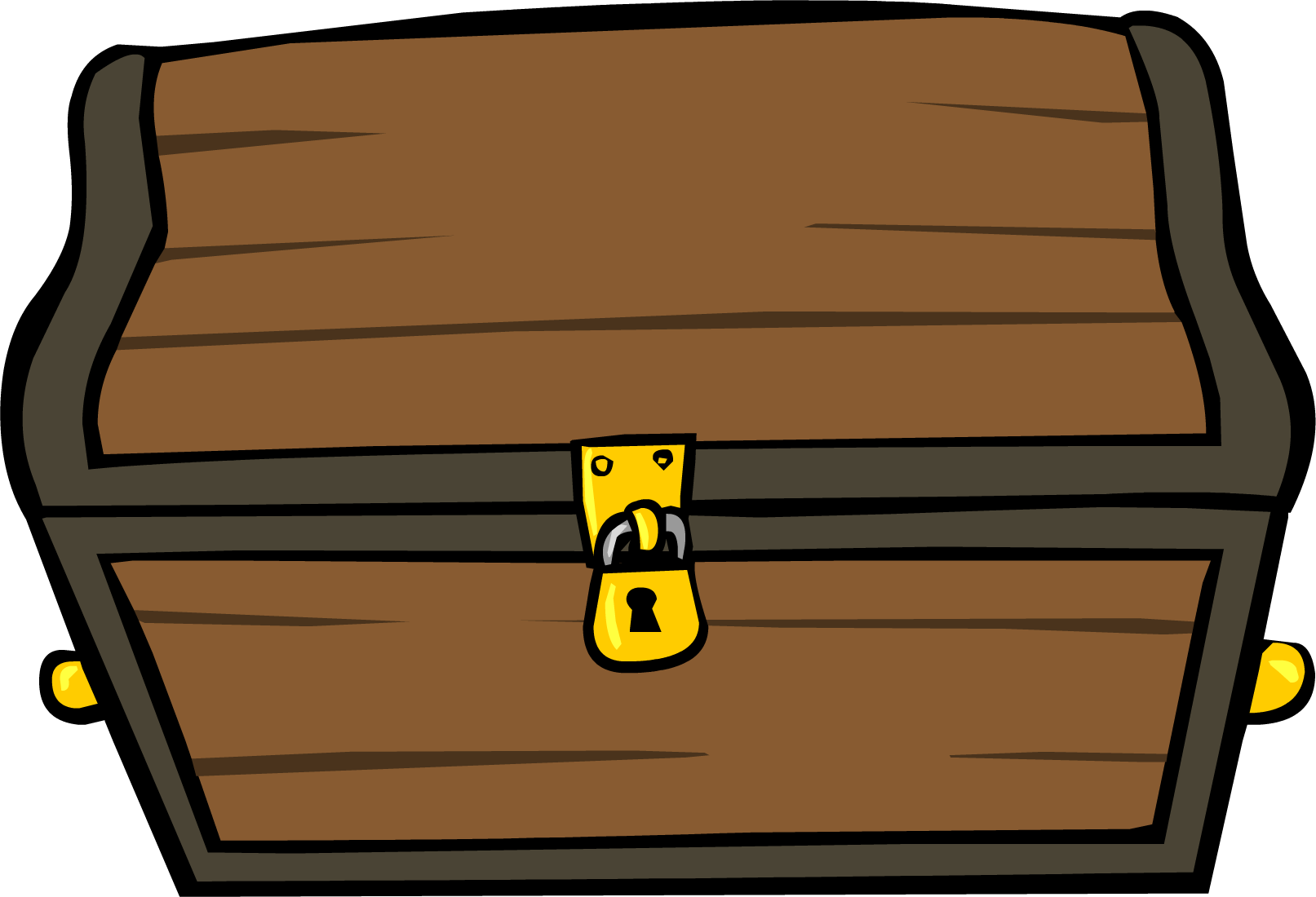 Treasure Chest - Png - Closed Treasure Chest Clipart (1613x1100), Png Download