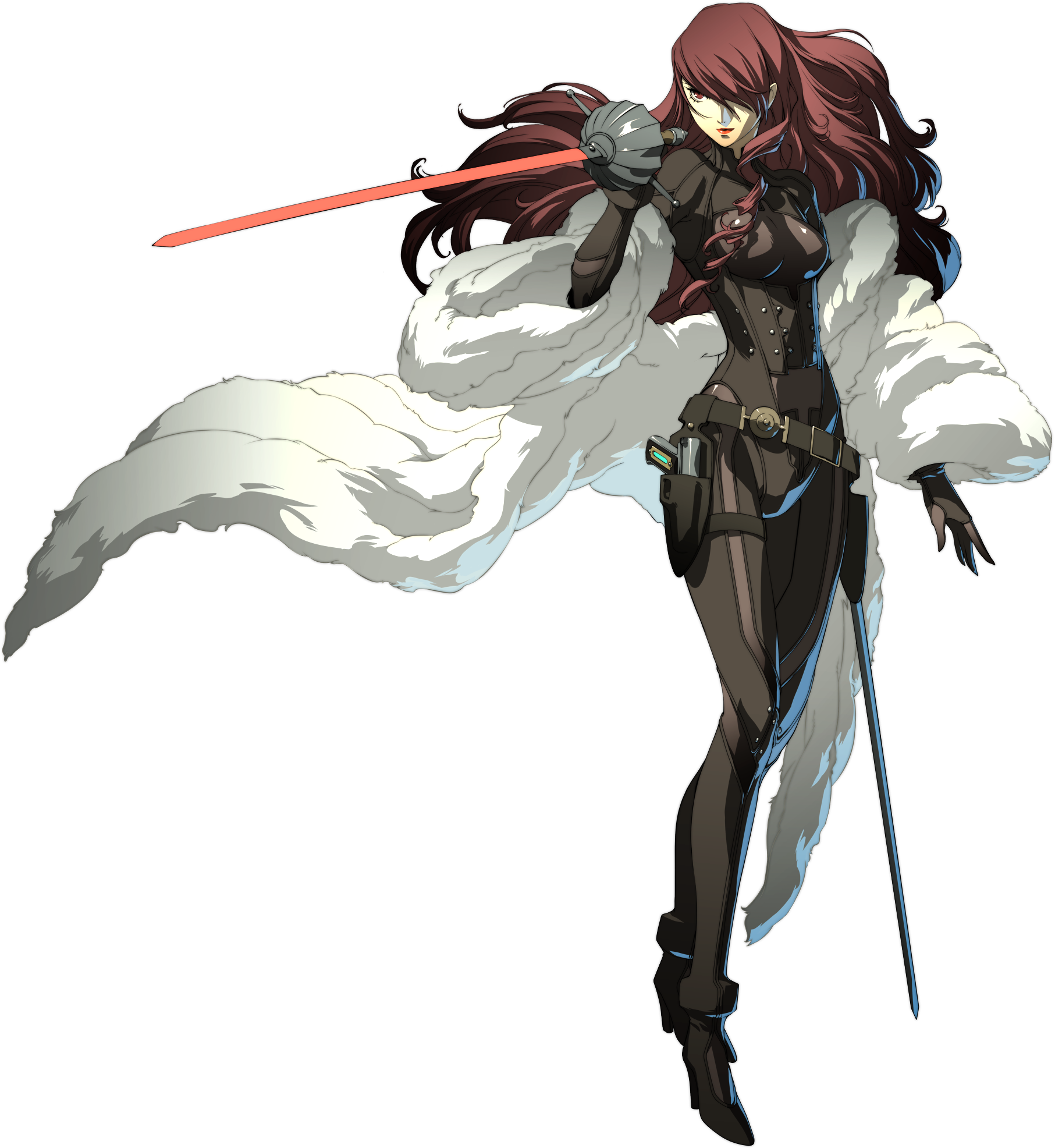 P4u Mitsuru Portrait - Blazblue Cross Tag Battle Mitsuru (1813x1972), Png Download