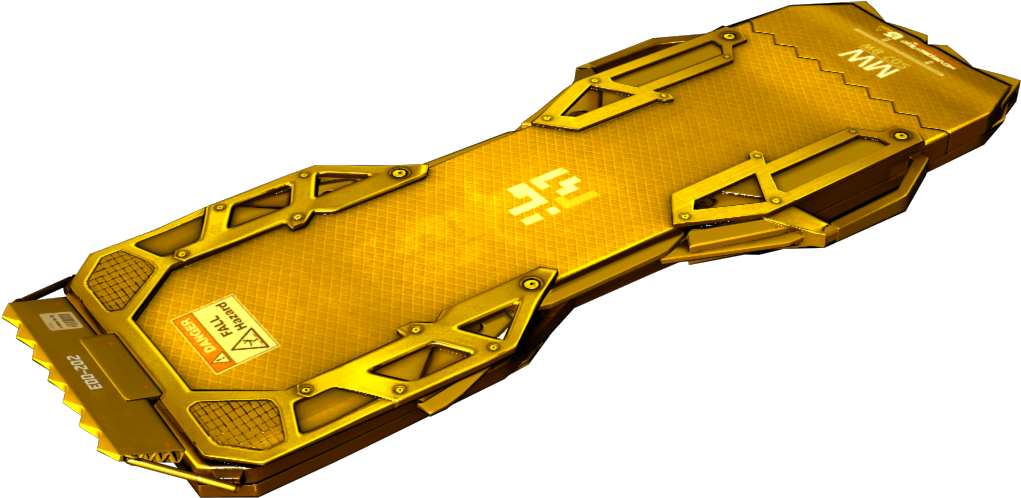 Surfboard Gold - Gold (1280x720), Png Download