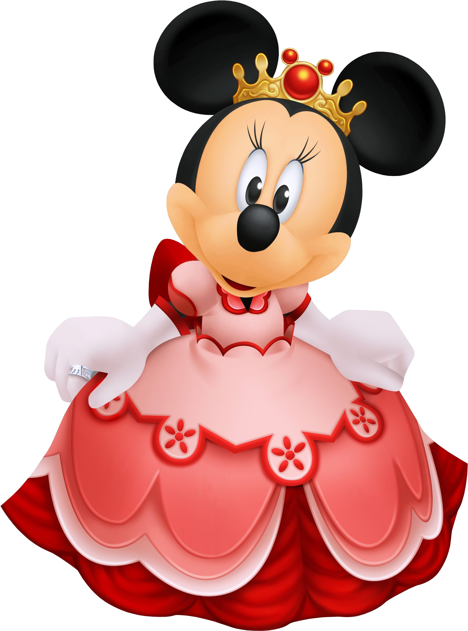 Kh Minnie Mouse - Kingdom Hearts Minnie (1860x2372), Png Download