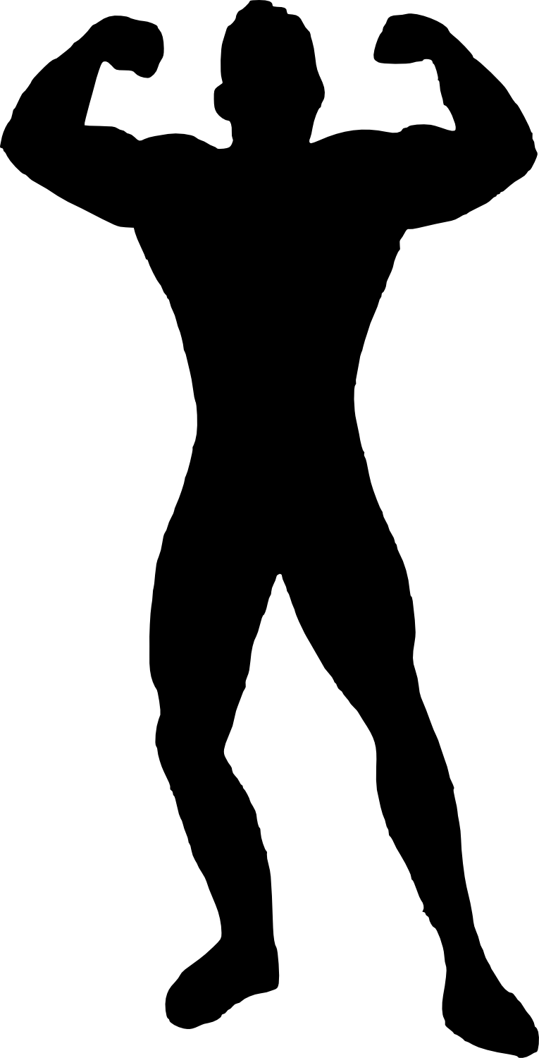 Free Download - Silhouette Deadpool (765x1500), Png Download