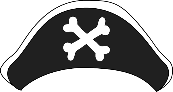 Pirate Hat Png - Pirate Hat Clip Art Transparent (600x319), Png Download