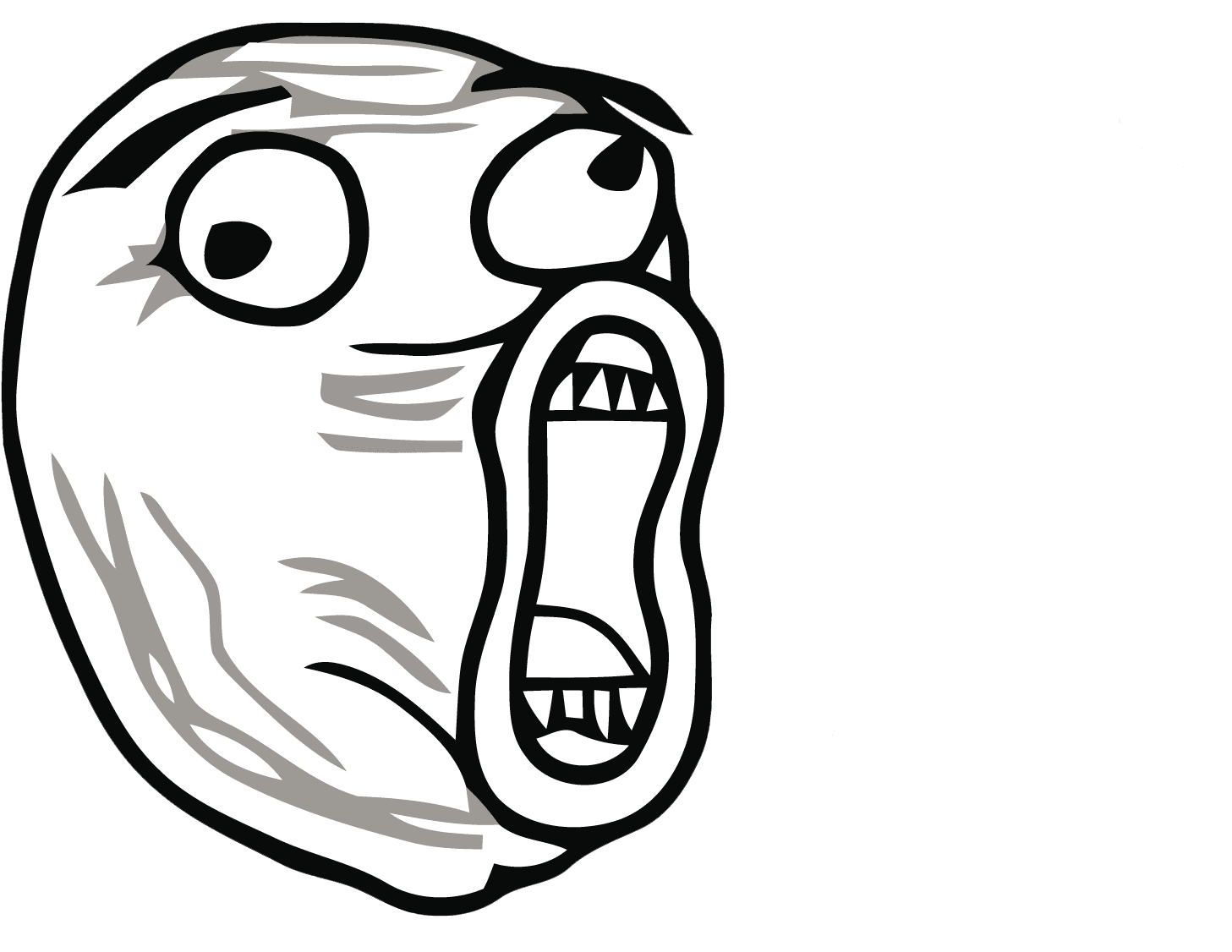 Lol Rage Face (1500x1125), Png Download