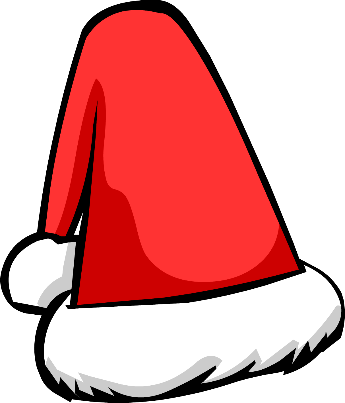 Club Penguin Wiki - Santa Hat Png Cartoon (834x852), Png Download