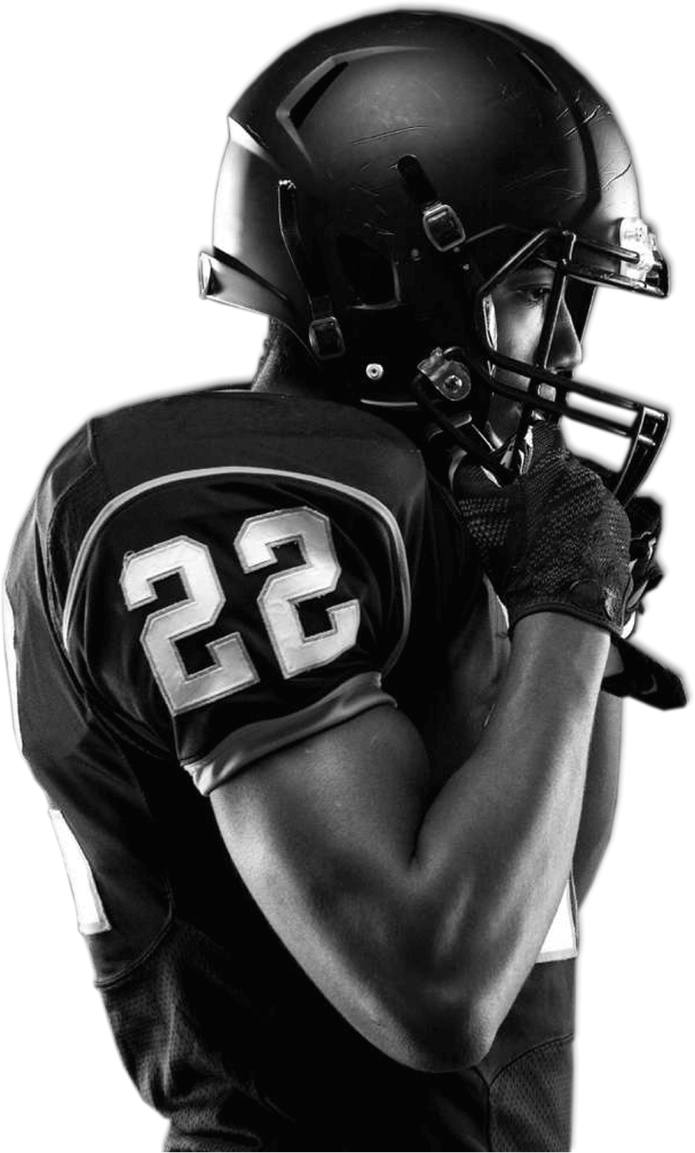 American Football Player Png Image - American Football Player Png (1001x1660), Png Download