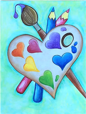 Love Heart Palette - Palette (400x400), Png Download