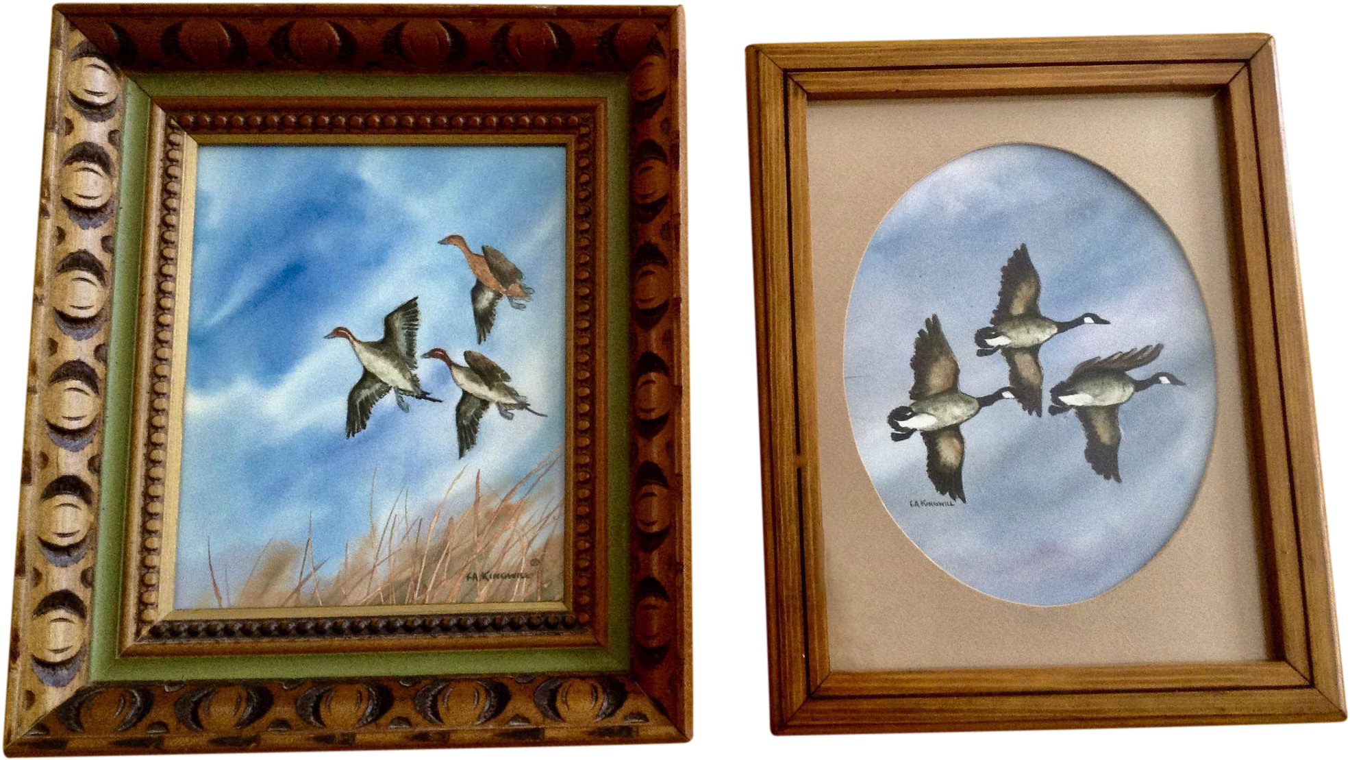 Fred A Kingwill, Watercolor Paintings Flight Of Canadian - Painting (1970x1970), Png Download