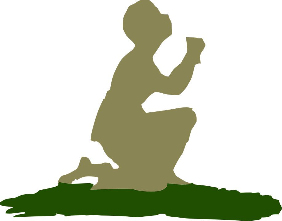How To Set Use Kneeling Praying God Clipart (600x471), Png Download