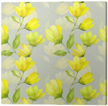 Floral Seamless Pattern Watercolor - Flower (400x400), Png Download