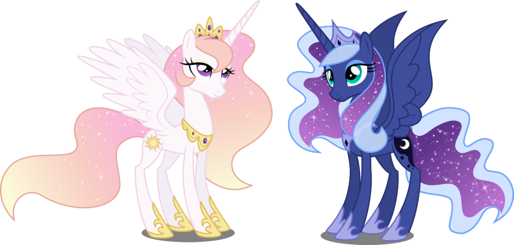 Celestia And Luna Are My Little Pony Alicorn Princesses - Mlp Princess Luna (1024x489), Png Download