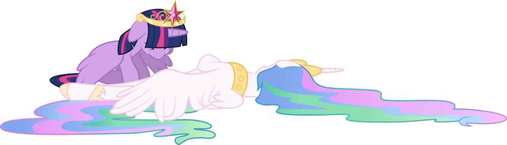 Despair Clipart Discussion - Twilight Sparkle Princess Celestia (1024x293), Png Download