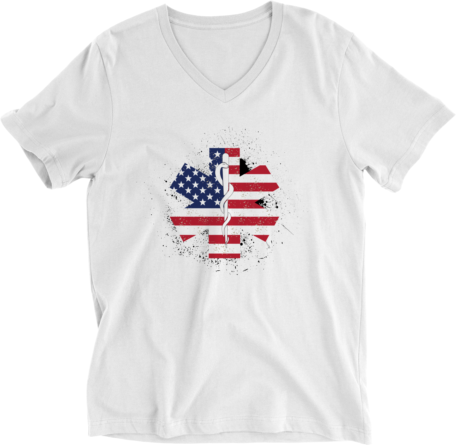 Emt Flag Star Of Life - Shirt (1635x1635), Png Download