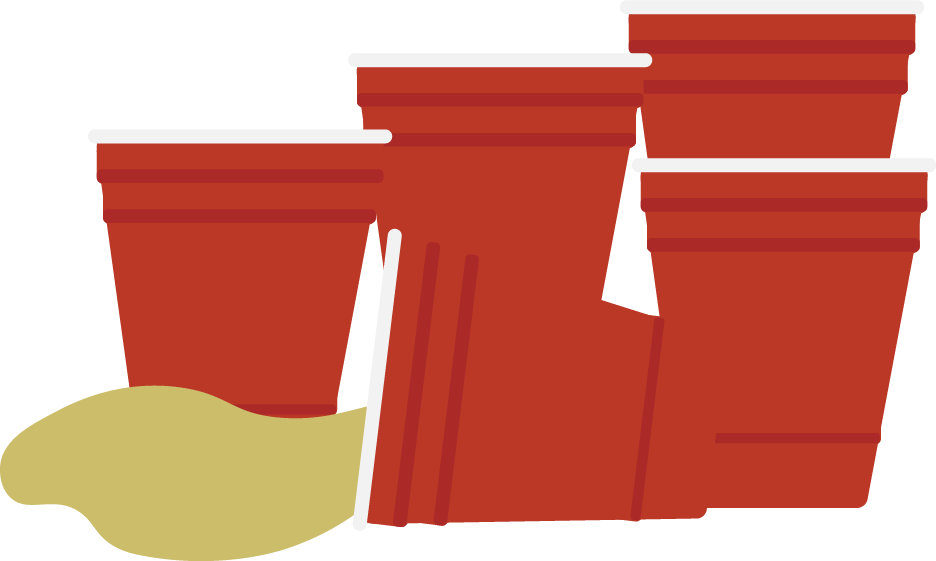 Spilling Cup Of Alcohol - Alcoholic Drink (936x561), Png Download