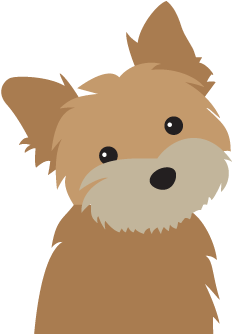 Svg Black And White Library Welcome To Cat Doggie Works - Yorkshire Terrier Cartoon Yorkshire Dog (1000x420), Png Download