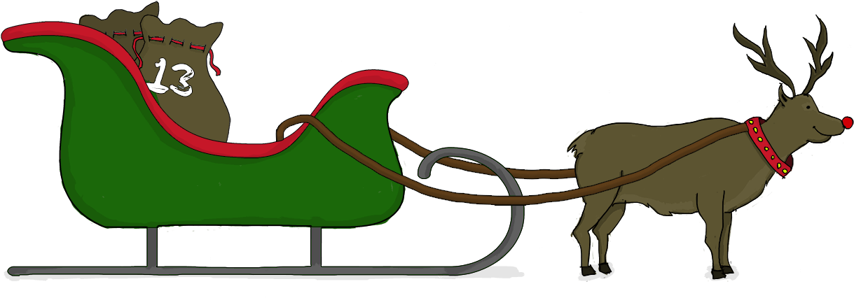 Santa Sleigh Png Images Free Download - Santa Claus (1250x426), Png Download