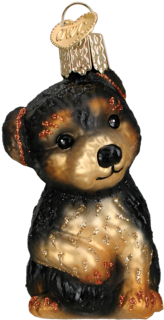 Old World Christmas Yorkie Pup Ornament (350x350), Png Download
