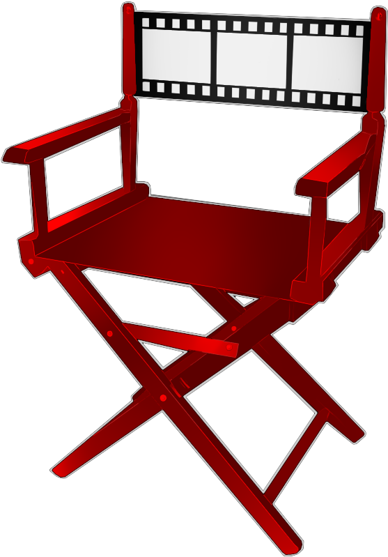 Directors Chair Png - Black Frame Director's Chair (850x975), Png Download