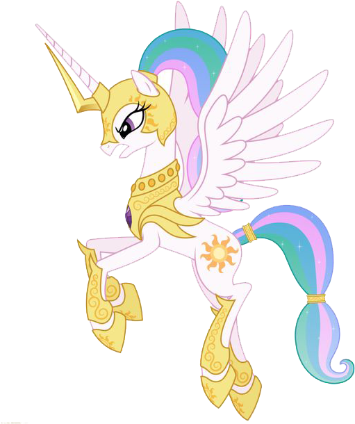 Princess Celestia Png Photos - Princess Celestia Battle Armor (564x620), Png Download