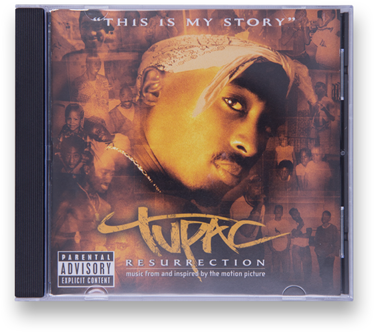 2 Pac - Resurrection (cd) (800x800), Png Download