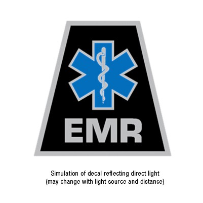 Exclusive Reflective Helmet Tetrahedron Star Of Life - Emr Star Of Life (515x454), Png Download