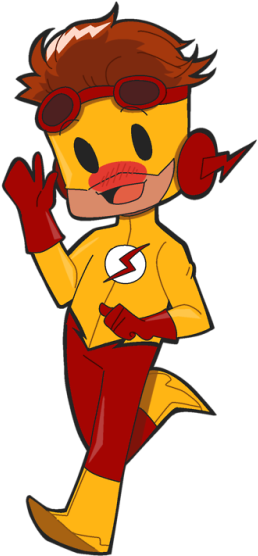 Kid Flash Is A Precious Boi - Kid Flash (500x576), Png Download