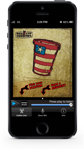 Redcup Radio Demo - Radio (349x638), Png Download