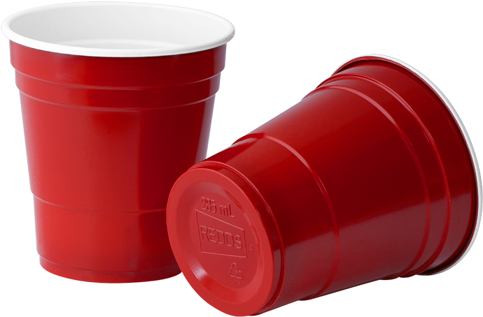 285ml Red Cup - Plastic (700x700), Png Download