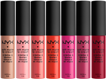 Nyx Professional Makeup Soft Matte Lip Cream - Nyx Cosmetics Soft Matte Lip Cream Set 10 (440x280), Png Download