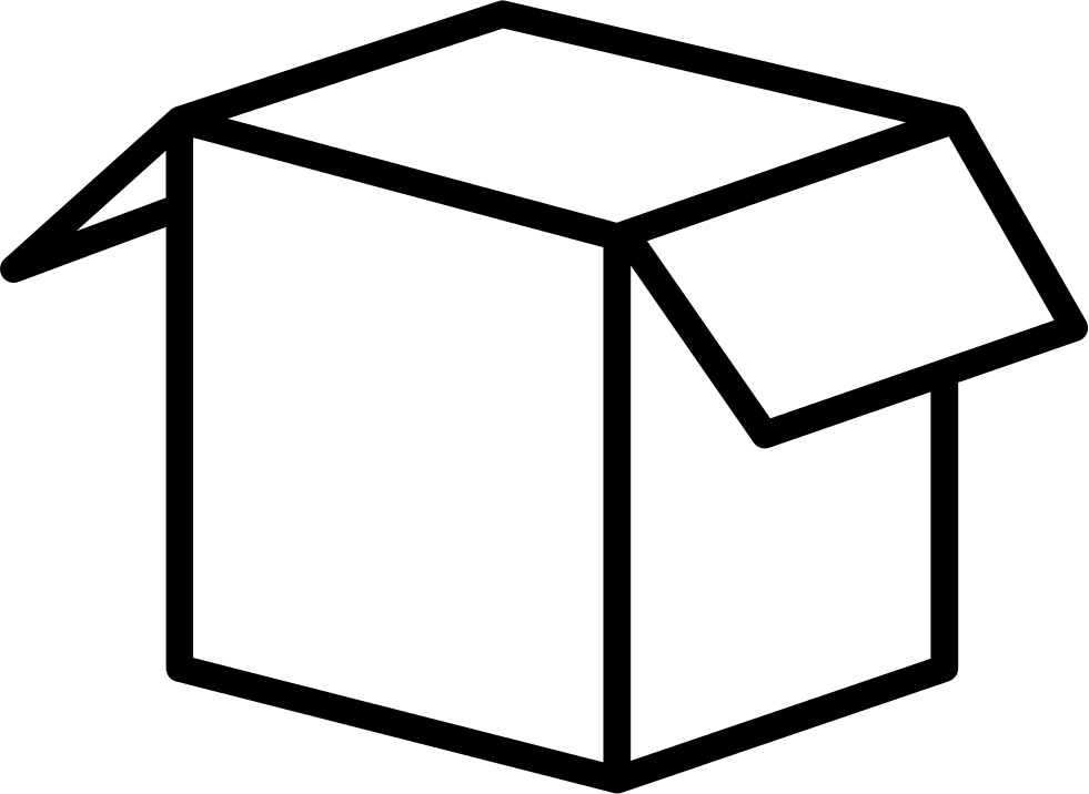 Open Box - - Caja De Cartón Para Colorear (981x716), Png Download