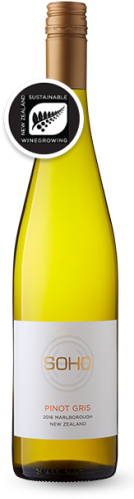 Soho White Collection Pinot Gris 750ml Btl (500x500), Png Download