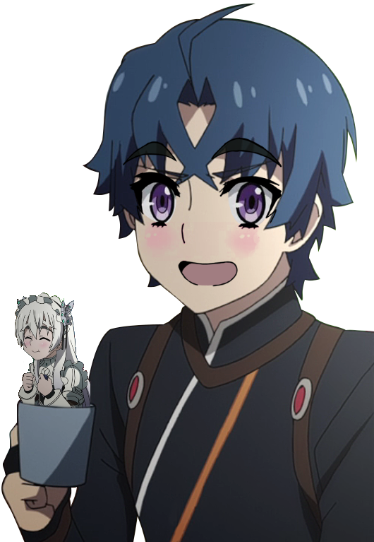 Vision Care Facial Expression Human Hair Color Glasses - Chaika The Coffin Princess Meme (530x767), Png Download