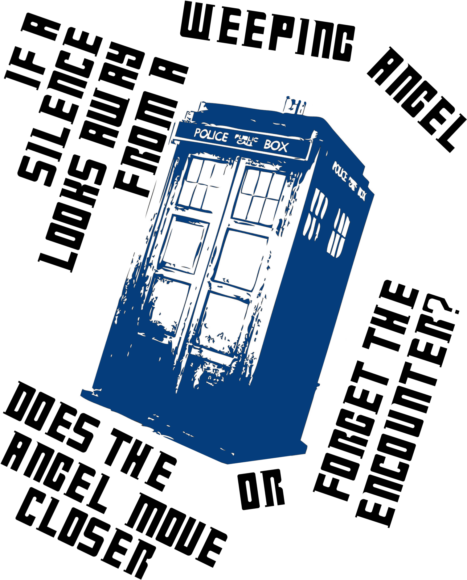 Weeping Angel Question - Silence (1582x2048), Png Download