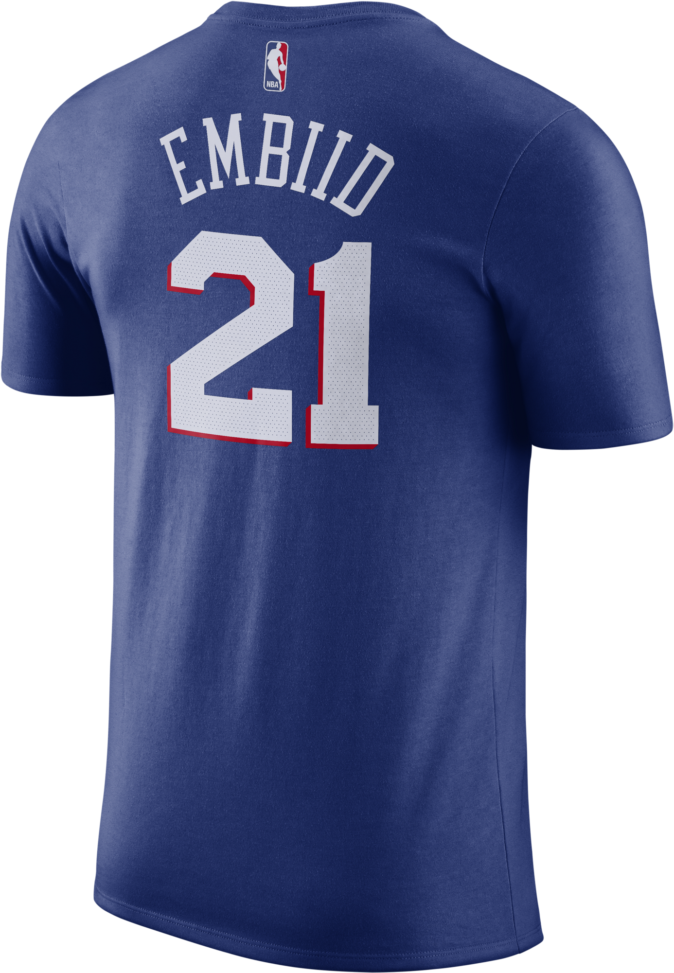 Philadelphia 76ers Men's Joel Embiid Blue Player Tee - Philadelphia 76ers Nike Icon Swingman Jersey - Joel (2000x2000), Png Download