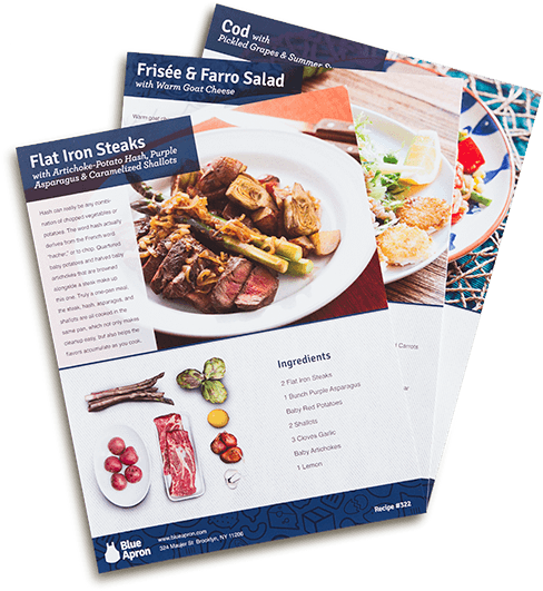 Free Recipes From Blue Apron Join Blue Apron To Receive - Blue Apron Packaging Design (530x530), Png Download