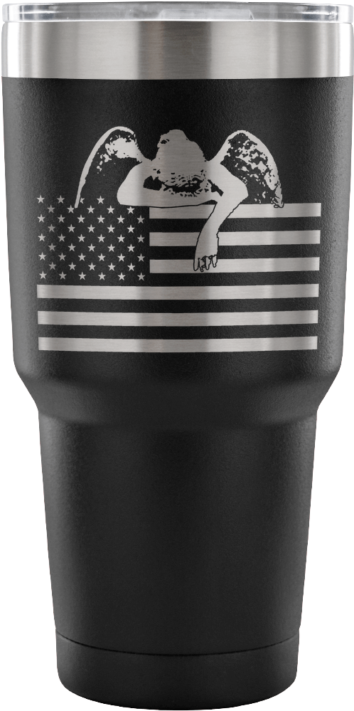 Weeping Angel American Flag Tumbler - American Flag (1024x1024), Png Download