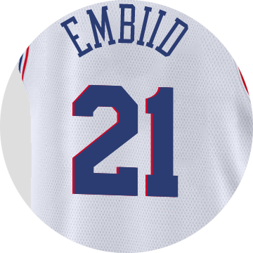 Philadelphia 76ers Joel Embiid - Philadelphia Nba City Jersey (360x360), Png Download