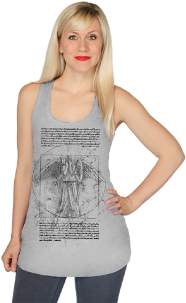 Doctor Who Weeping Angel - Girl (1129x626), Png Download