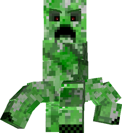 Image Titan The Files Graphic Transparent Download - Minecraft Charged Creeper Titan (398x435), Png Download