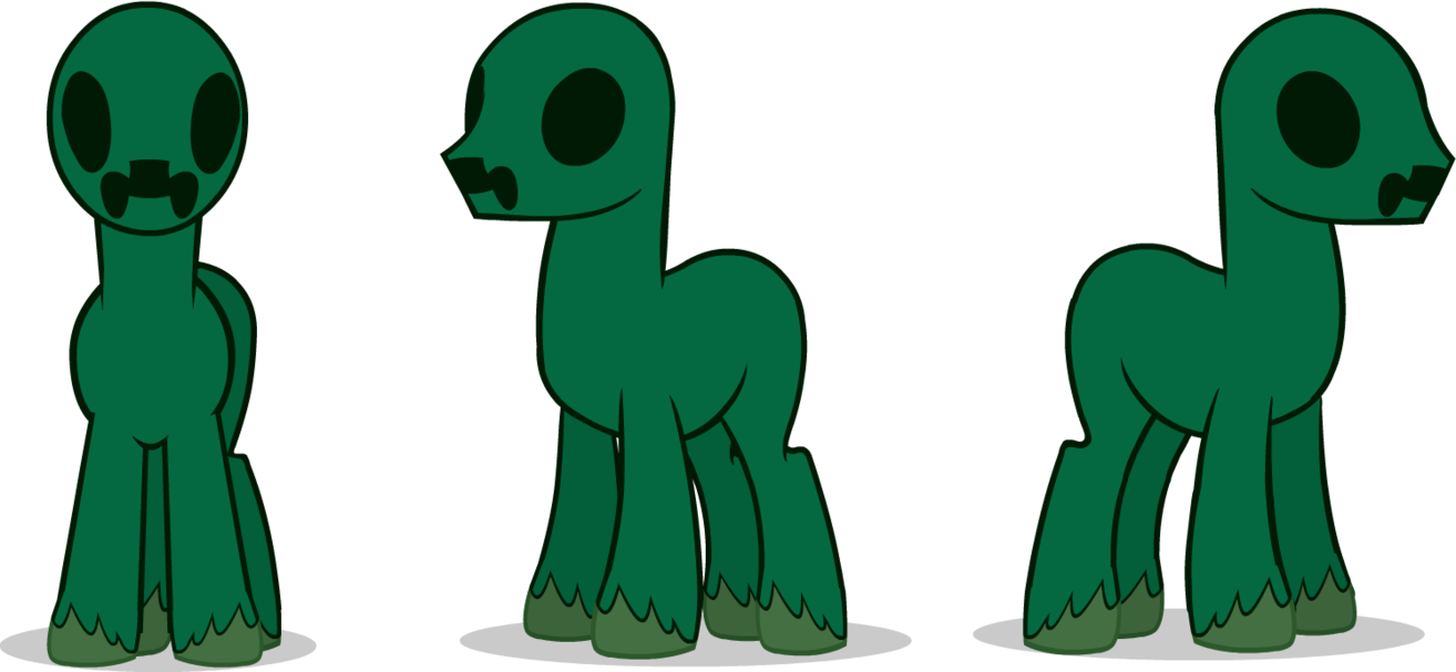 Creeper Vector Minecraft Character - Minecraft Creepe Vetor (1314x607), Png Download