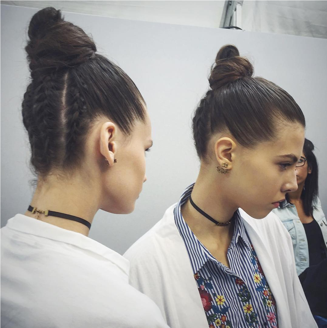 How To Get The Braided Knots Spotted At Dior's - Hairstyle (1200x1200), Png Download