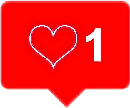 Remixit Heart Like Instagram Notification Effect - Like Sign On Instagram (442x370), Png Download